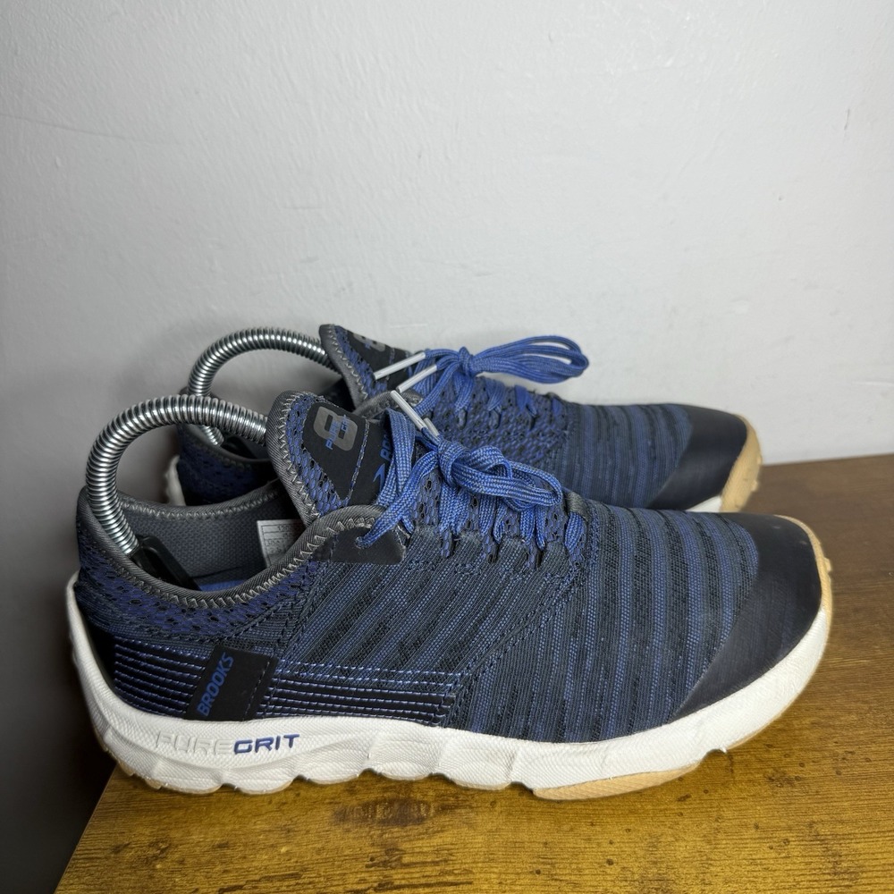 Brooks Pure Grit 8 Training Shoes Women's Size 7.5 Grey Blue